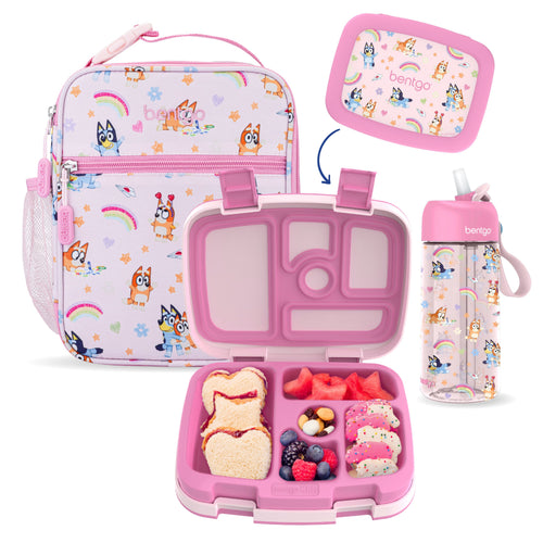Bentgo + Bluey Kids 3-Piece Lunchtime Trio Set